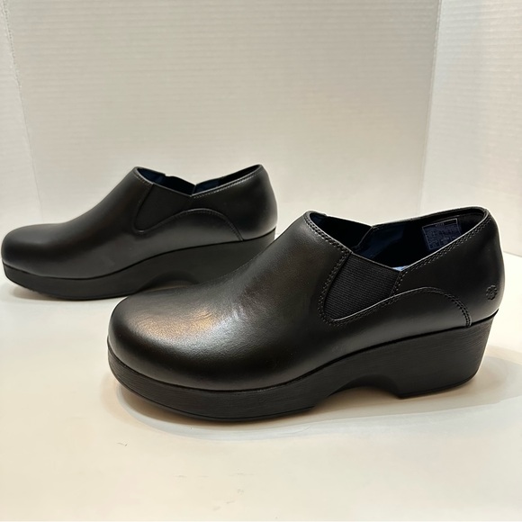 Lila Kelsey Women’s Slip-Resistant Black Work Clogs Shoes-Size 10-Workwear Nurse - Picture 4 of 10